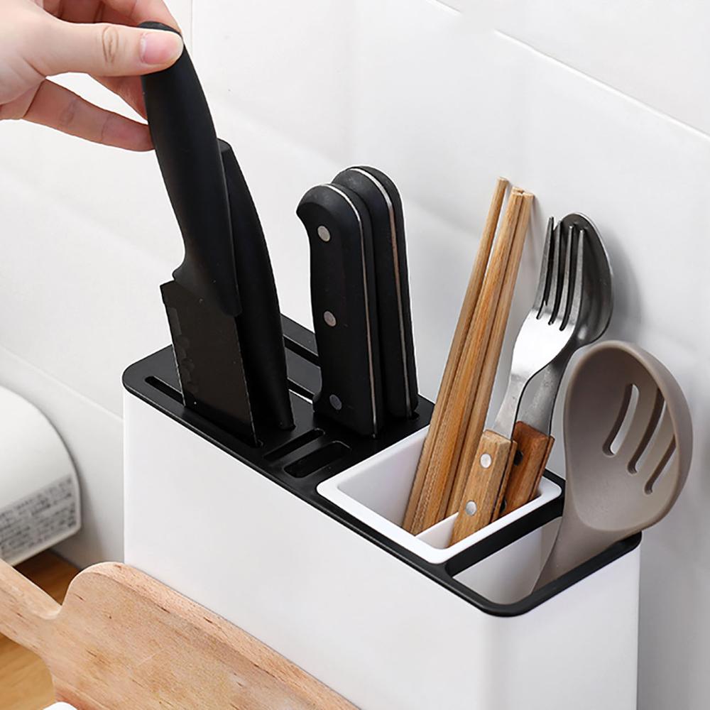 Tableware & Kitchen Knife Storage Holder – Plastic Desktop Organiser