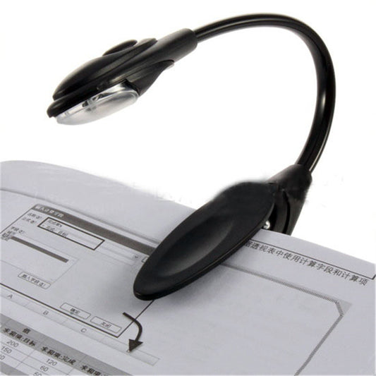 LED Book Light Mini Clip-On – Flexible Reading Lamp