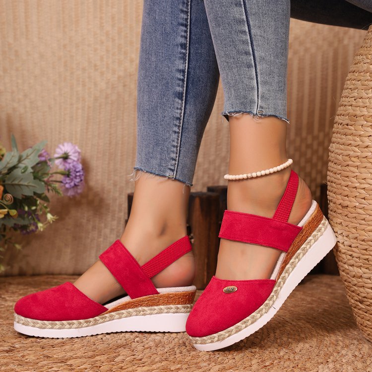 Hemp Rope Wedge Sandals – Summer Lightweight Braided Shoes for Women