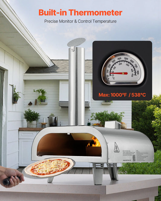 Pellet Pizza Oven Wood-Fired Portable 1000°F | Glowora UK