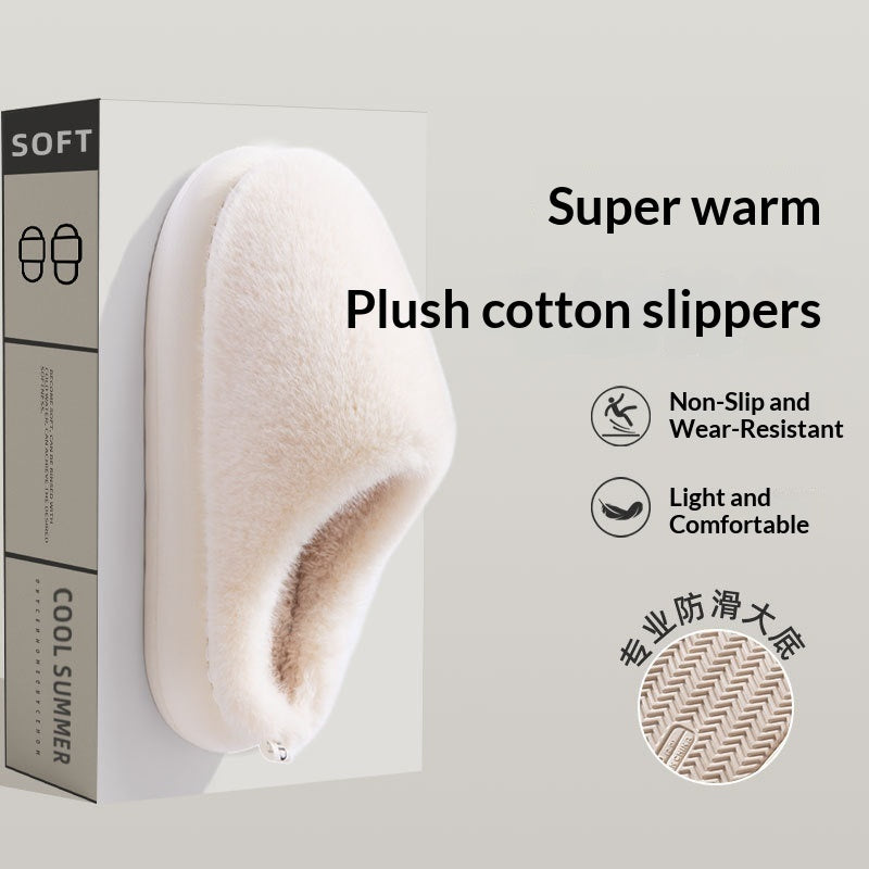 Thick-soled, Cozy Slippers For Indoor Use At Home