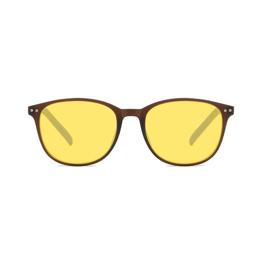 Retro Night Vision Anti-Blue Light Glasses for Men UK | Yellow Lens Minimalist Style