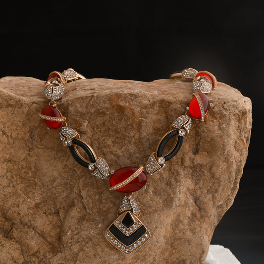 Ladies' Light Luxury High-End Tassel Earring Jewelry Set Elegant | UK