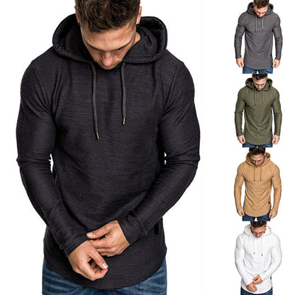 Men's Slim Fit Hoodie - Casual Long Sleeve Sweatshirt