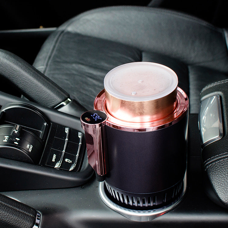 2-in-1 Car Heating Cooling Cup - 12V Smart Temperature Display