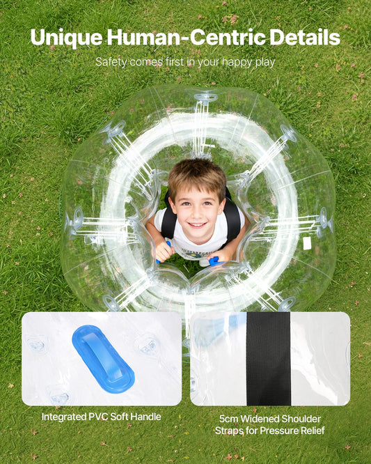 Inflatable Bumper Balls 2-Pack, 4FT/1.2M Body Sumo Zorb Balls For Teen & Adult, 0.8mm Thick PVC Human Hamster Bubble Balls For Outdoor Team Gaming Play, Bumper Bopper Toys For Garden, Yard, Park