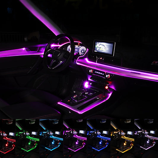 Car RGB Fiber Optic Ambient Interior Light – APP & Music Control