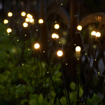 Simulation Firefly Solar Garden Lights – Outdoor Swaying LED Landscape & Lawn Decoration (IP65, Warm/Colourful Light)