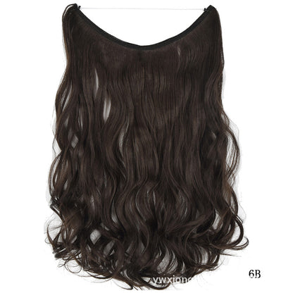 22-Inch Invisible Wire Hair Extensions – No Clips, Secret Fish Line