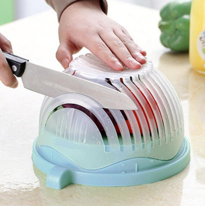 Creative Salad Cutter – Fruit & Vegetable Cutting Bowl