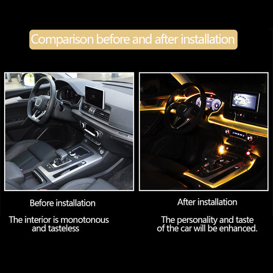 Car RGB Fiber Optic Ambient Interior Light – APP & Music Control