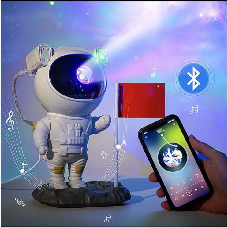 Creative Astronaut Galaxy Star Projector Night Light – USB Starry Sky Nebula Lamp with Remote for Bedroom & Desk