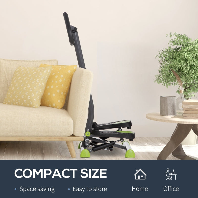 HOMCOM Twister Stepper, Step Machine With Adjustable Resistance, LCD Screen - Grey