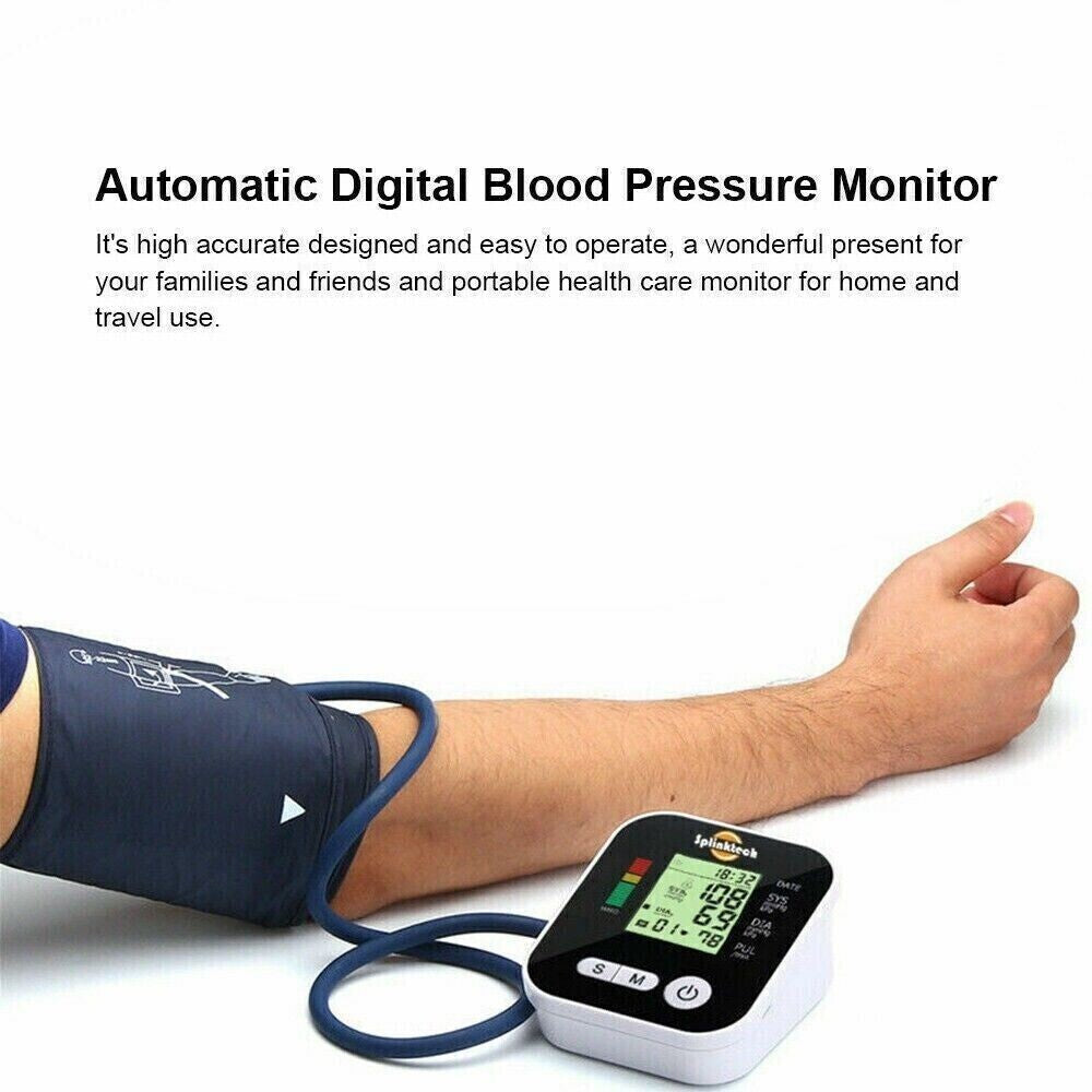 2025 Digital Automatic Blood Pressure Monitor Upper Arm BP Machine Heart Rate-UK