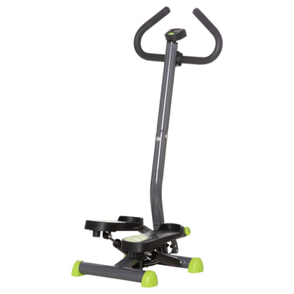 HOMCOM Twister Stepper, Step Machine With Adjustable Resistance, LCD Screen - Grey