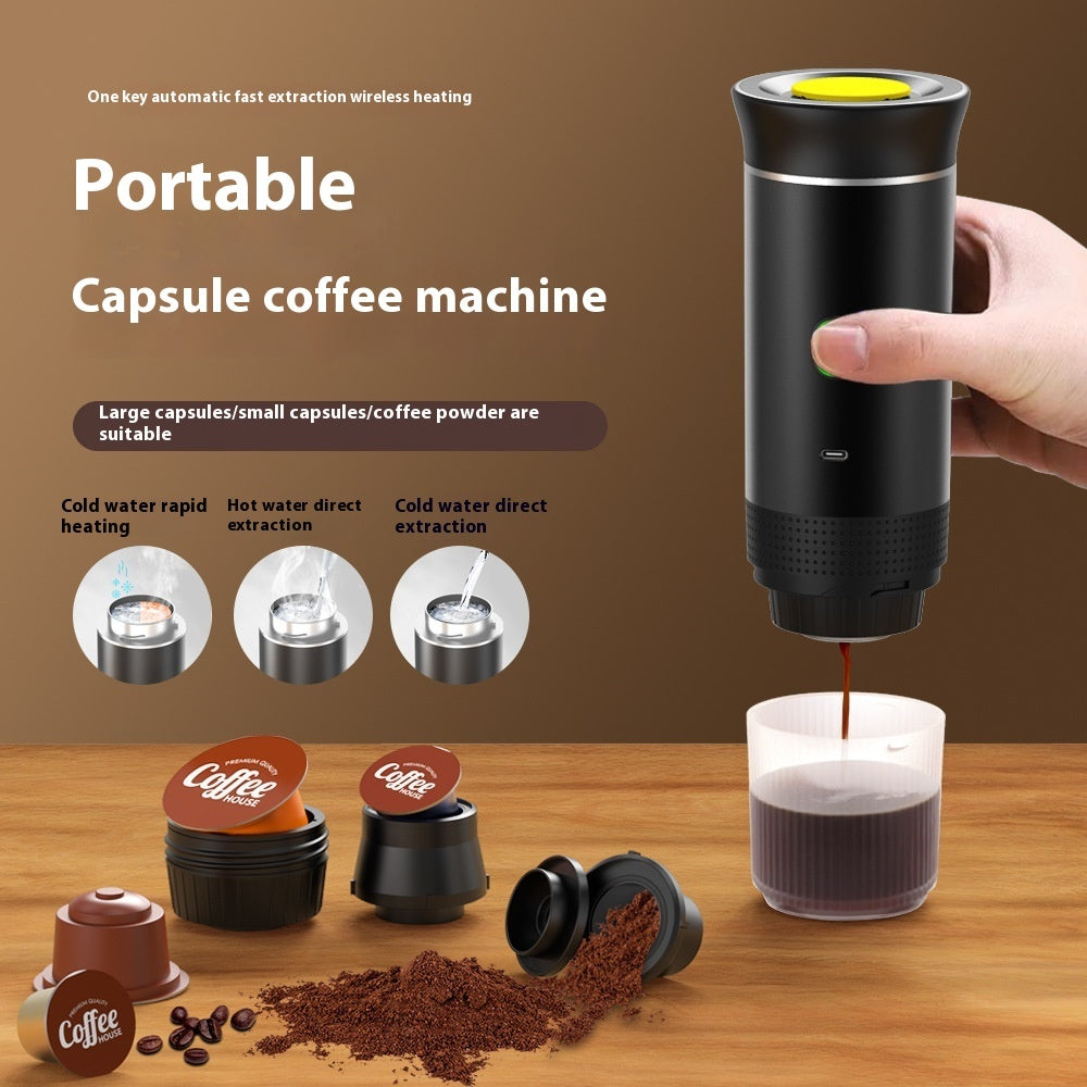 Portable Electric Coffee Maker - 3-in-1 Espresso Machine USB Rechargeable