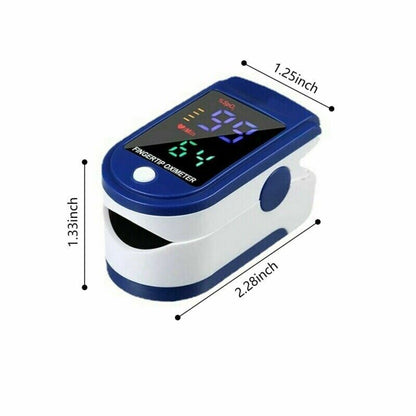 Finger Pulse Oximeter Blood Oxygen Saturation Meter SpO2 Heart Rate Monitor UK