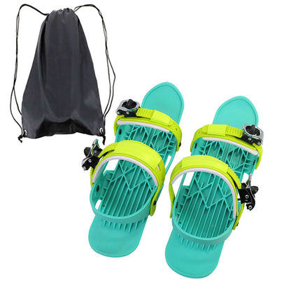 Mini Ski Skates – Portable Short Skiboard with Adjustable Bindings