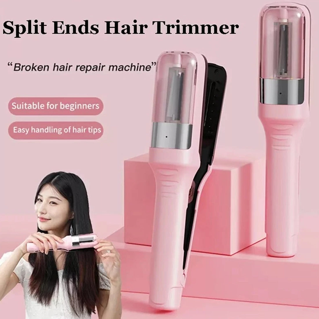 Hair Split End Remover Electric Trimmer - Automatic Damaged Hair Repair | Glowora UK