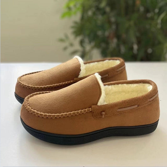 Winter Velvet Cotton Shoes – Thick & Warm Indoor Comfort Shoes