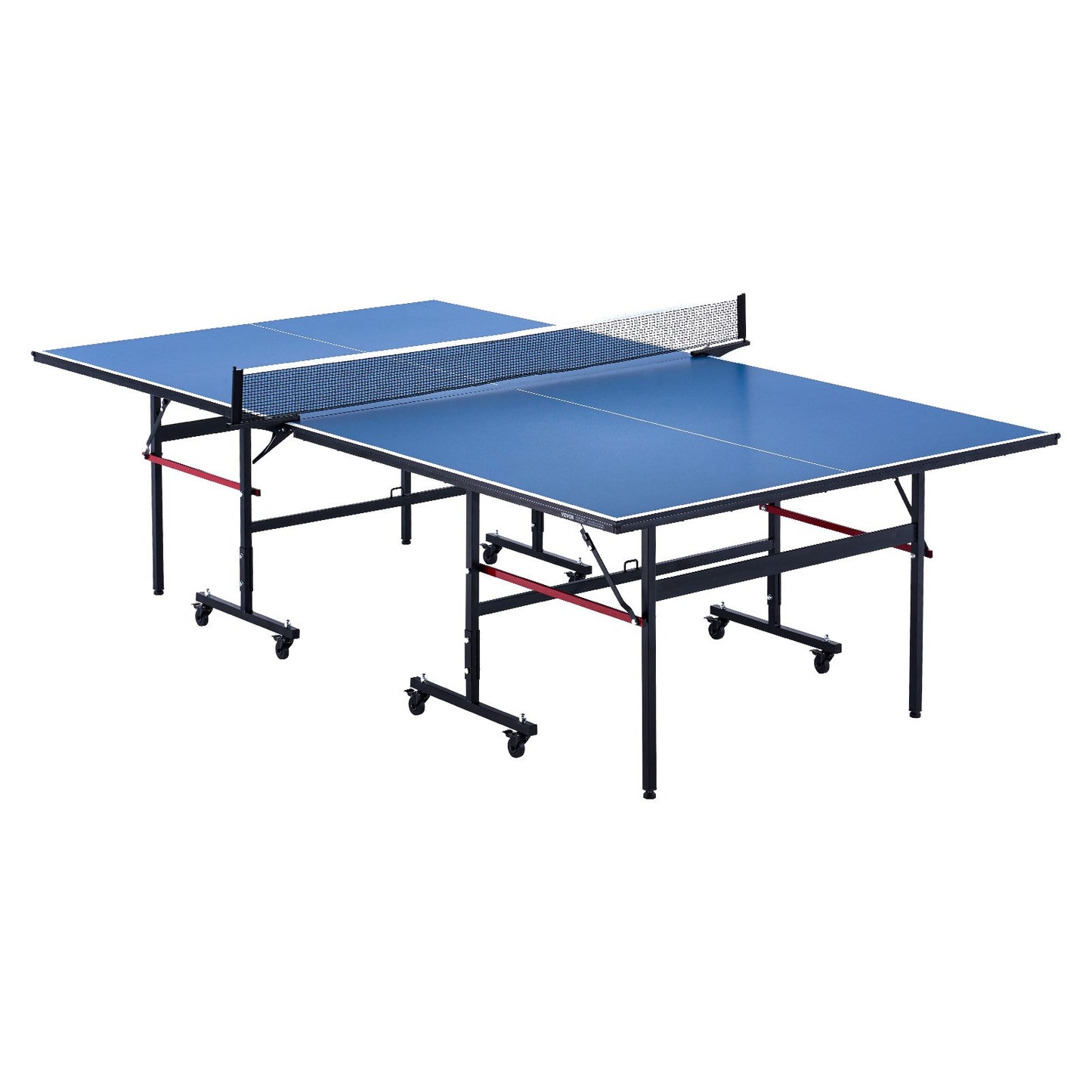 Ping Pong Table, Professional Table Tennis Game, Indoor MDF Portable Table Tennis Table, Foldable Ping Pong Table With Quick Clamp Net And Lockable Wheels, 10 Minute Easy Assembly, 12mm Tabletops