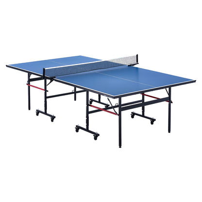 Ping Pong Table, Professional Table Tennis Game, Indoor MDF Portable Table Tennis Table, Foldable Ping Pong Table With Quick Clamp Net And Lockable Wheels, 10 Minute Easy Assembly, 12mm Tabletops