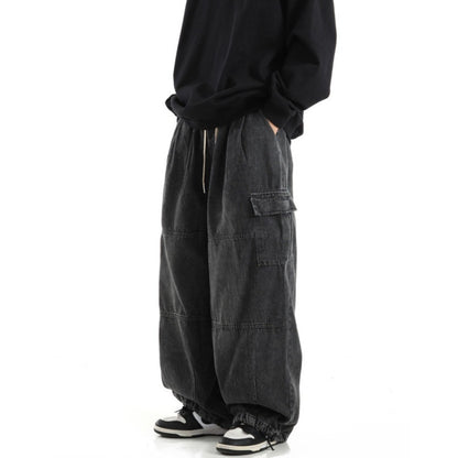 Men's Vintage Washed Denim Jeans