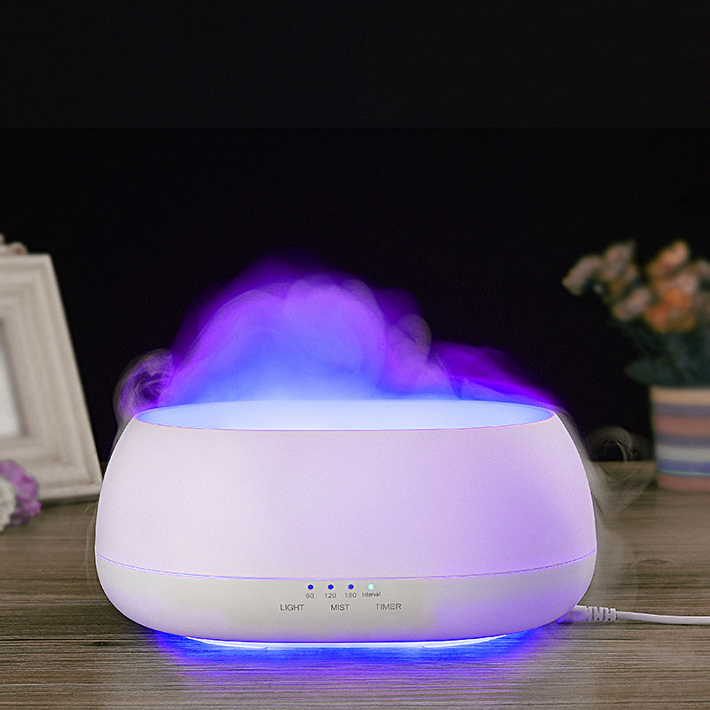 HOMEFISH 500ml Aroma Diffuser Ultrasonic Air Humidifier – Essential Oil Diffuser with Remote & Colour LED Light