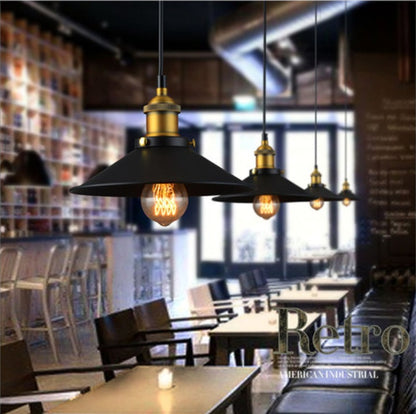 Engineering Iron Chandelier LED Ceiling Light – American Countryside Industrial Style Pendant for Home & Hotel