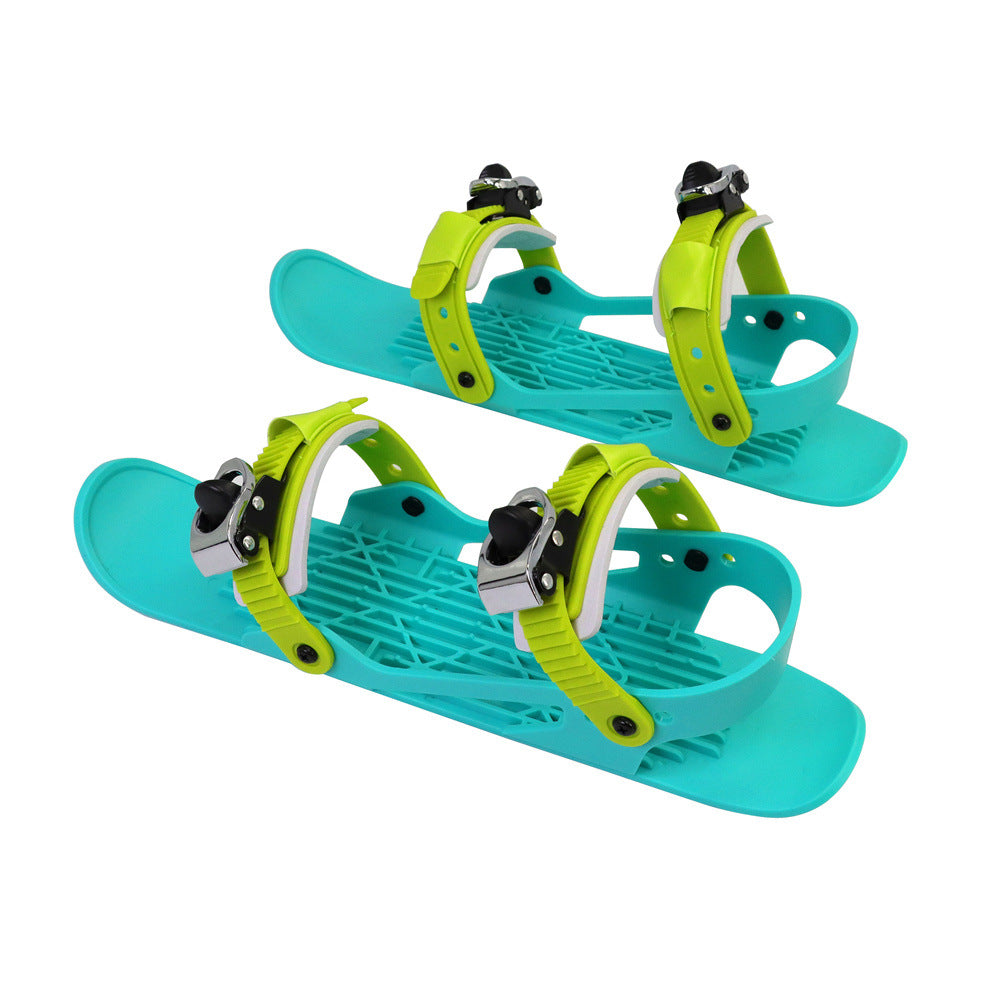 Mini Ski Skates – Portable Short Skiboard with Adjustable Bindings