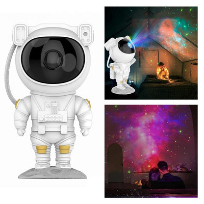 Creative Astronaut Galaxy Star Projector Night Light – USB Starry Sky Nebula Lamp with Remote for Bedroom & Desk