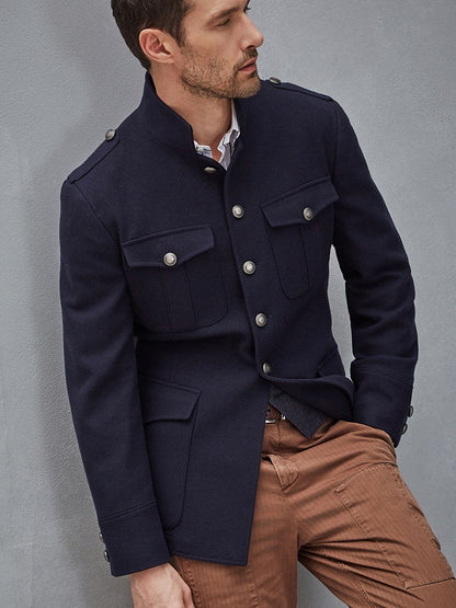 New Vintage-style Men's Business Slim-fit Short Coat