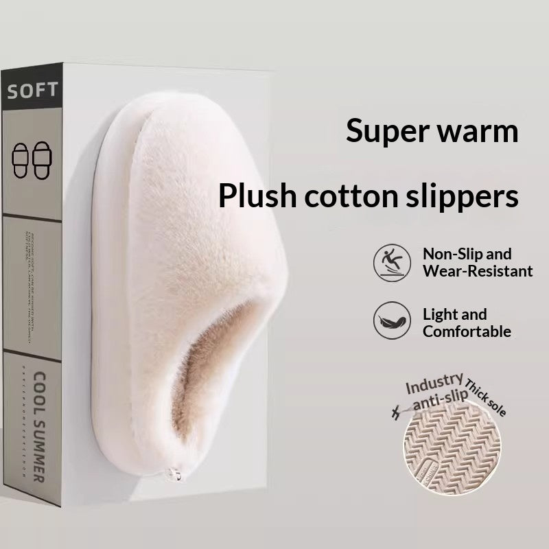 Thick-soled, Cozy Slippers For Indoor Use At Home