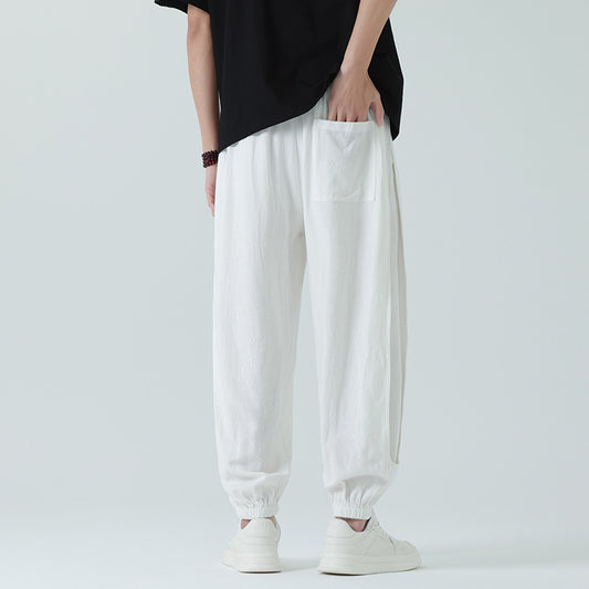 Men’s Loose-Fit Wide-Leg Pants – Retro Casual Summer Trousers