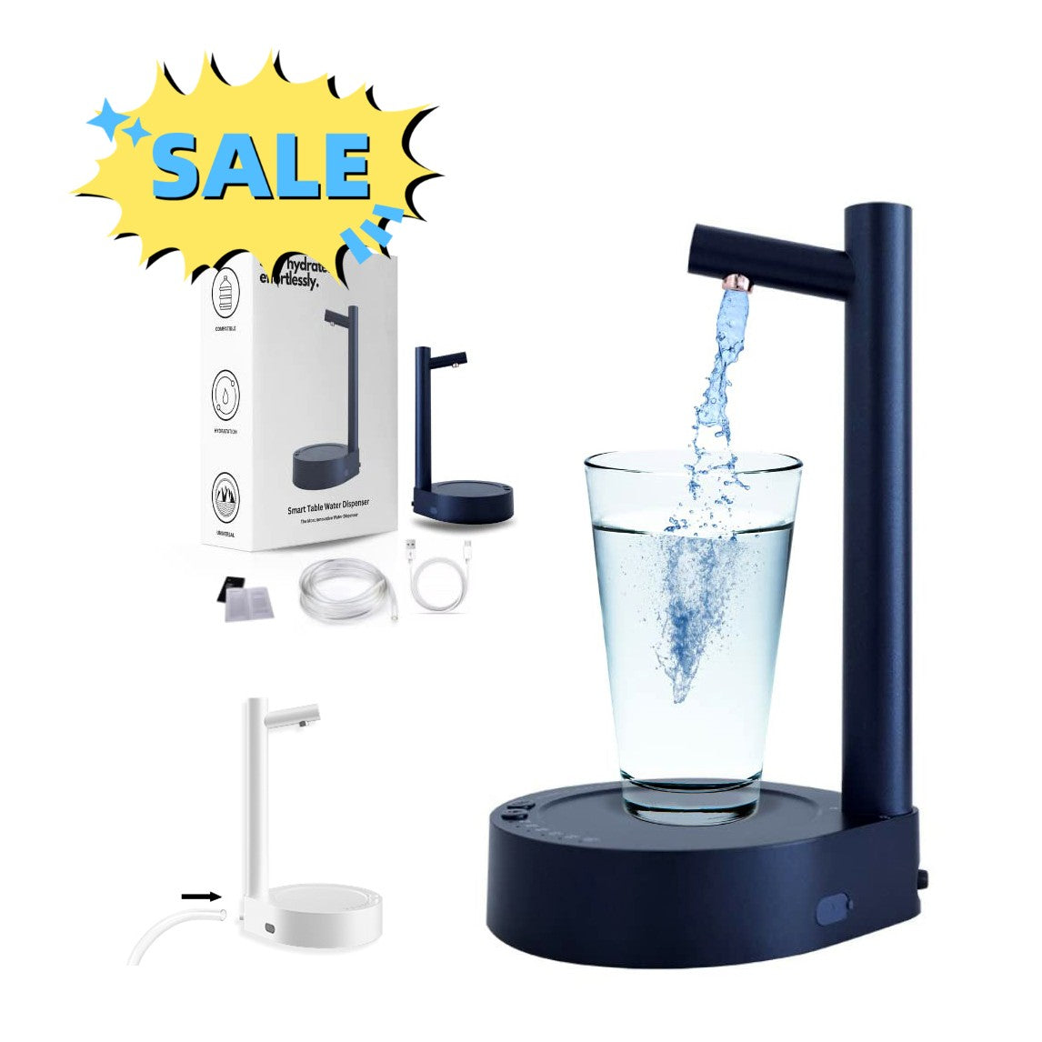 Electric Water Bottle Dispenser – Rechargeable Desk & Portable Pump